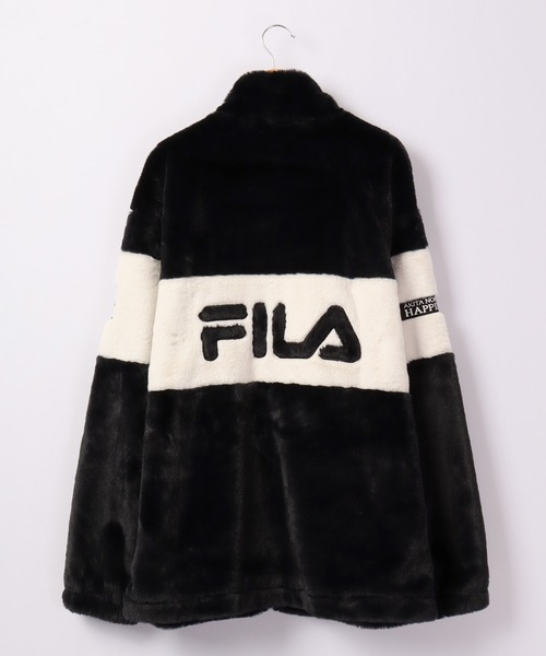 FILA（フィラ）の「FILA フェイクファー フルジップアップ ファージャケット（ブルゾン・メンズ・ベージュ/ブラック・XL/L/M）」の4枚目の写真