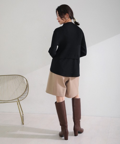 Bou Jeloud（ブージュルード）の「ルーズロングブーツ（ブーツ・レディース・ブラック/ブラウン/アイボリー・M/L）」の5枚目の写真