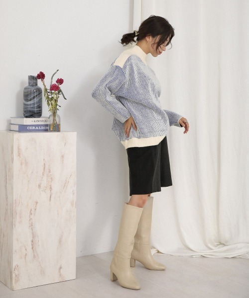 Bou Jeloud（ブージュルード）の「ルーズロングブーツ（ブーツ・レディース・ブラック/ブラウン/アイボリー・M/L）」の11枚目の写真