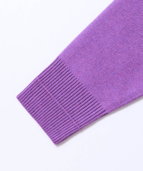 hunch（ハンチ）の「ロゴプリントニット（ニット/セーター・レディース・杢グレー/パープル/ネイビー/オレンジ・FREE）」の11枚目の写真