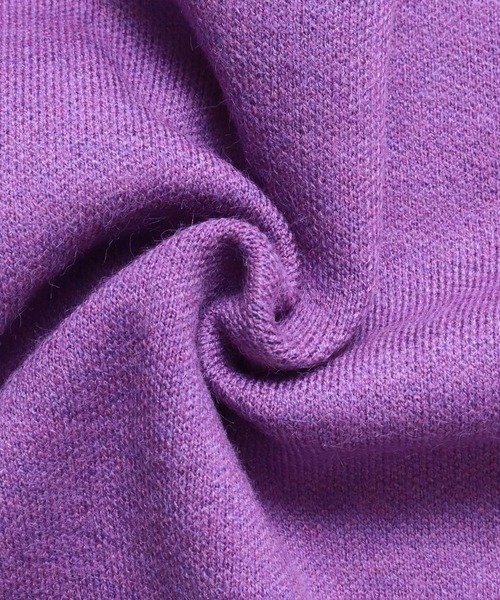 hunch（ハンチ）の「ロゴプリントニット（ニット/セーター・レディース・杢グレー/パープル/ネイビー/オレンジ・FREE）」の16枚目の写真