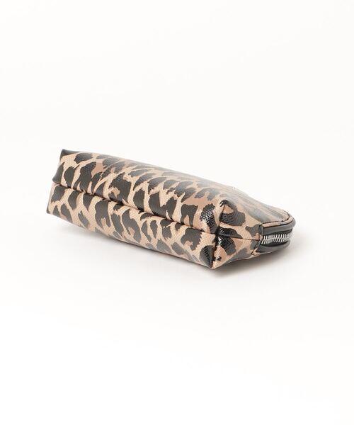 X-girl（エックスガール）の「FAUX LEATHER ROUND POUCH（ポーチ