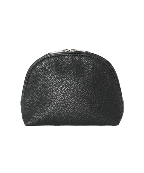 X-girl（エックスガール）の「FAUX LEATHER ROUND POUCH（ポーチ・レディース・ブラック/ホワイト/ベージュ・ONE SIZE）」の9枚目の写真