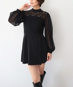 セール】レイヤードケープドレス / layered cape dress（ドレス