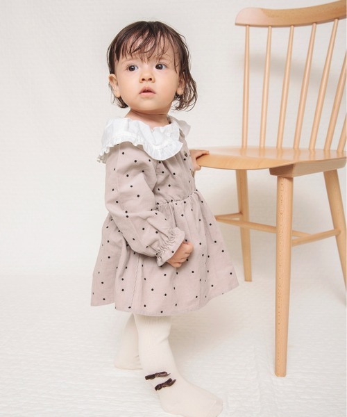 BRANSHES(ブランシェス)の「【ペア】衿つき長袖カバーオール(ロンパース・キッズ・ライトグリーン/ピンクベージュ・80/70)」の21枚目の写真