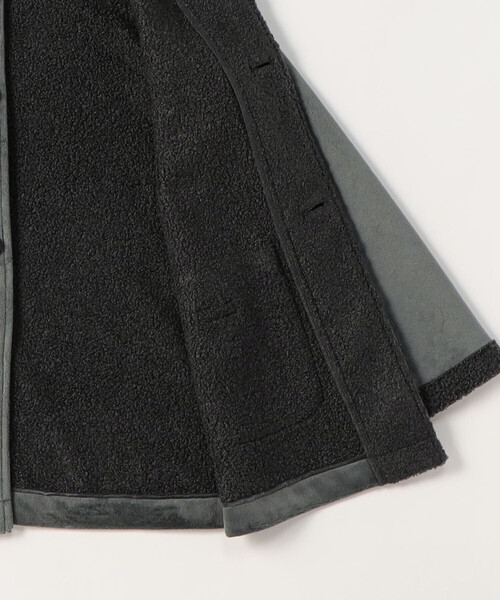 COMME CA ISM（コムサイズム）の「ジャージーフェイクムートンコート（M140～150・L150～160）（ムートンコート・キッズ・ベージュ/チャコール・MEDIUM/LARGE）」の7枚目の写真