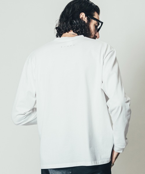 CRIMIE（クライミー）の「CR LOGO POCKET LONG SLEEVE T SHIRT / CRロゴ ポケット 長袖 Tシャツ（Tシャツ/カットソー・メンズ・ブラック/ホワイト・L/XXL/M/XL/S）」の11枚目の写真