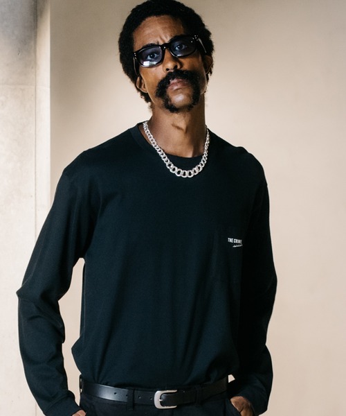 CRIMIE（クライミー）の「CR LOGO POCKET LONG SLEEVE T SHIRT / CRロゴ ポケット 長袖 Tシャツ（Tシャツ/カットソー・メンズ・ブラック/ホワイト・L/XXL/M/XL/S）」の14枚目の写真