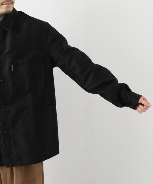 Le LABOUREUR（ラブルール）の「【LE LABOUREUR / ル・ラブルール】  VESTON MOLESKINE（カバーオール・メンズ・ブラック/アイボリー・3/4）」の11枚目の写真