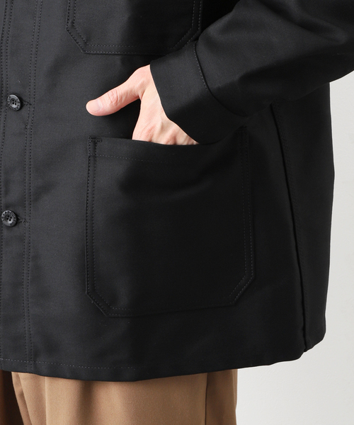 Le LABOUREUR（ラブルール）の「【LE LABOUREUR / ル・ラブルール】  VESTON MOLESKINE（カバーオール・メンズ・ブラック/アイボリー・3/4）」の16枚目の写真