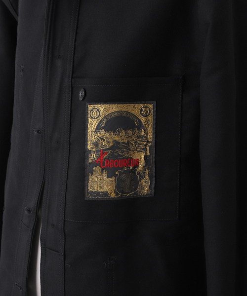 Le LABOUREUR（ラブルール）の「【LE LABOUREUR / ル・ラブルール】  VESTON MOLESKINE（カバーオール・メンズ・ブラック/アイボリー・3/4）」の20枚目の写真