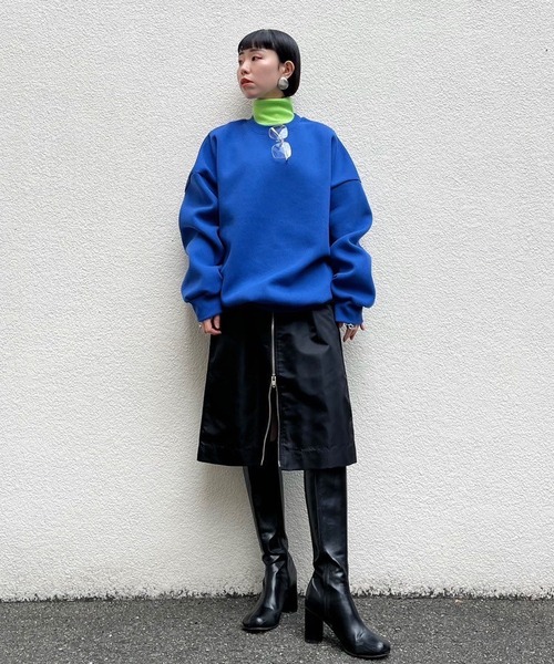 Narcissus(ナルシス)の「【Narcissus】シンプルスウェット(スウェット・レディース・ブラック/ブルー・FREE)」の14枚目の写真