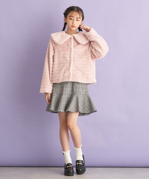 mezzo piano Junior（メゾピアノジュニア）の「ビッグカラーフェイク