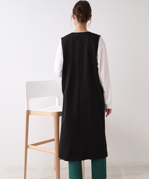 DRESKIP（ドレスキップ）の「◆ジレにもなるジャンスカ（スカート・レディース・キャメル/ダークブラウン/ブラック・02/03）」の9枚目の写真