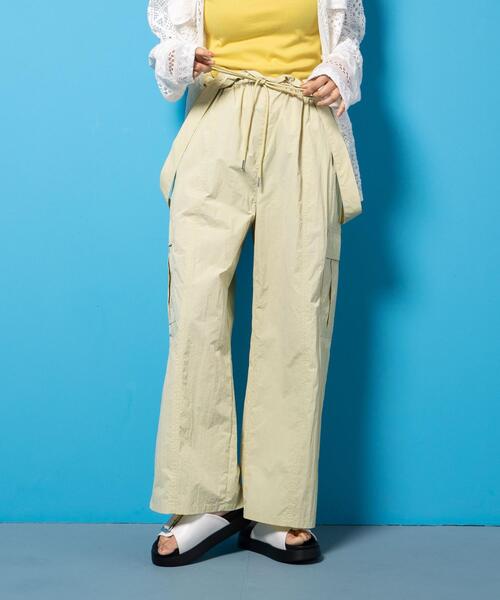 CITEN（シテン）の「＜CITEN＞ユーティリティ カーゴパンツ（カーゴパンツ・レディース・ライム/ブラック・S/M）」の5枚目の写真