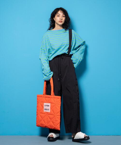 CITEN（シテン）の「＜CITEN＞ユーティリティ カーゴパンツ（カーゴパンツ・レディース・ライム/ブラック・S/M）」の6枚目の写真