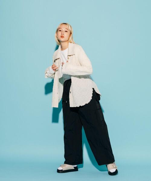 CITEN（シテン）の「＜CITEN＞ユーティリティ カーゴパンツ（カーゴパンツ・レディース・ライム/ブラック・S/M）」の10枚目の写真
