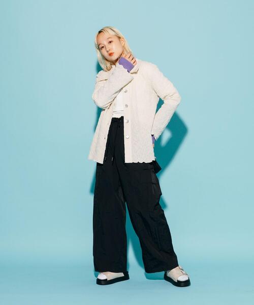 CITEN（シテン）の「＜CITEN＞ユーティリティ カーゴパンツ（カーゴパンツ・レディース・ライム/ブラック・S/M）」の11枚目の写真