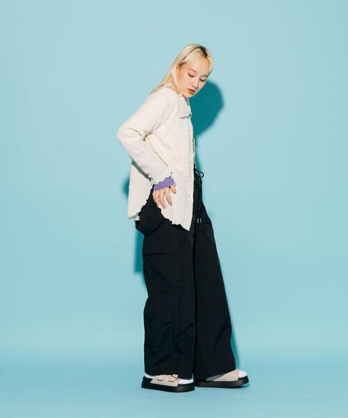 CITEN（シテン）の「＜CITEN＞ユーティリティ カーゴパンツ（カーゴパンツ・レディース・ライム/ブラック・S/M）」の12枚目の写真