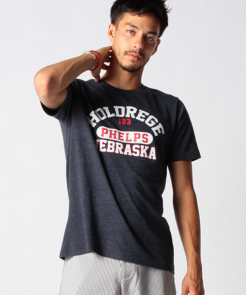 BEAMS（ビームス）の「BEAMS / アメリカン ロゴTEE（Tシャツ/カットソー・メンズ・グレー/ホワイト/ネイビー・LARGE/X-LARGE/MEDIUM/SMALL）」の3枚目の写真