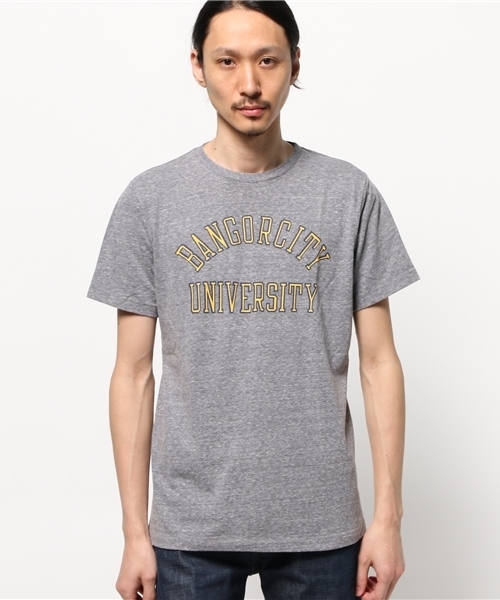 BEAMS（ビームス）の「BEAMS / アメリカン ロゴTEE（Tシャツ/カットソー・メンズ・グレー/ホワイト/ネイビー・LARGE/X-LARGE/MEDIUM/SMALL）」の12枚目の写真