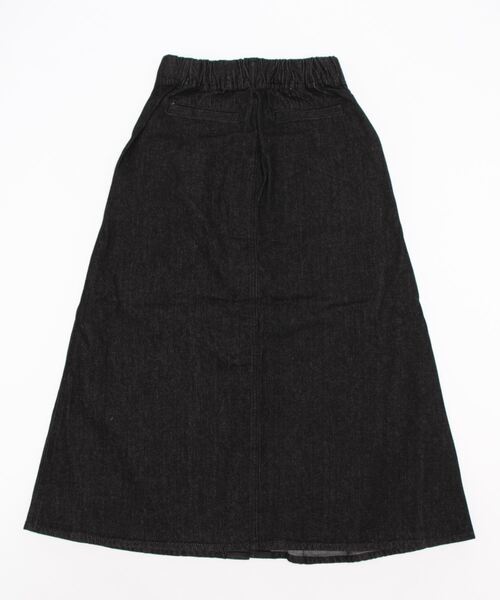 Samansa Mos2（サマンサ モスモス）の「デニムAラインスカート（デニムスカート・レディース・ブラック/ネイビー・ﾌﾘ-）」の3枚目の写真