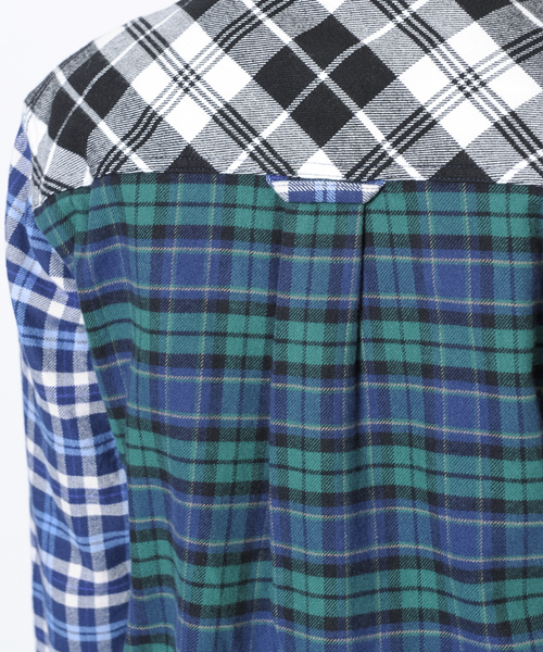 X-girl（エックスガール）の「FLANNEL PLAID L/S SHIRT（シャツ/ブラウス・レディース・ブラック/レッド/A/B・1/2）」の10枚目の写真