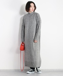 cepo | メランジ ハイネックニットワンピース(ワンピース)