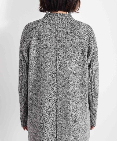 cepo（セポ）の「メランジ ハイネックニットワンピース（ワンピース・レディース・ブラック/グリーン/オフホワイト・M）」の6枚目の写真