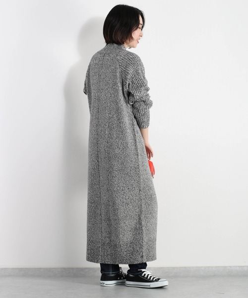 cepo（セポ）の「メランジ ハイネックニットワンピース（ワンピース・レディース・ブラック/グリーン/オフホワイト・M）」の19枚目の写真