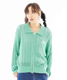 X-girl | CROCHET DOUBLE ZIP CARDIGAN(カーディガン/ボレロ)