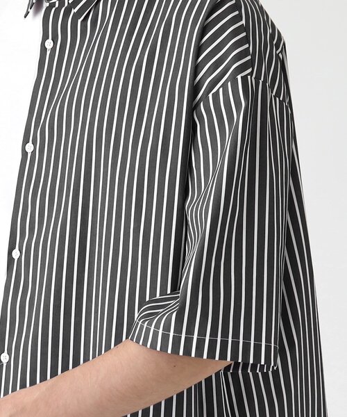 tk.TAKEO KIKUCHI（ティーケータケオキクチ）の「TRレギュラーカラー半袖シャツ（シャツ/ブラウス・メンズ・ベージュ系4/ベージュ/ホワイト/ブラック/ブラック系2/ブラック系4/ネイビー系7・04/01/03/02）」の13枚目の写真