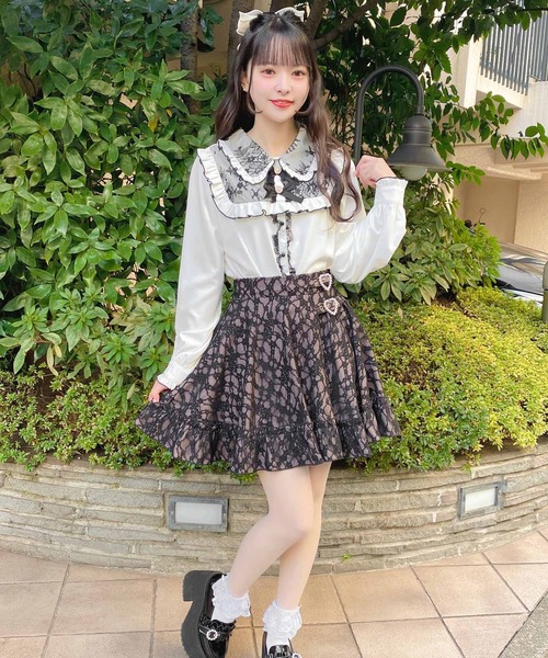 ROJITA(ロジータ)の「総レースハートバックルスカート(スカート・レディース・ブラック/ピンク・FREE)」の22枚目の写真