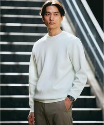 green label relaxing | クリアミラノリブ クルーネック ニット -ウォッシャブル-(ニット/セーター)