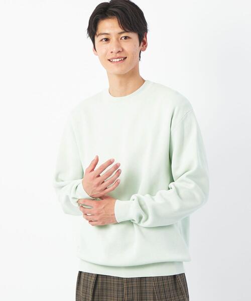 green label relaxing（グリーンレーベルリラクシング）の「クリアミラノリブ クルーネック ニット -ウォッシャブル-（ニット/セーター・メンズ・ケリー/ベージュ/ライム/ネイビー・S/M/L/XL）」の11枚目の写真