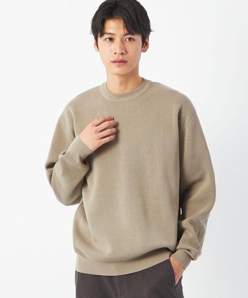 green label relaxing（グリーンレーベルリラクシング）の「クリアミラノリブ クルーネック ニット -ウォッシャブル-（ニット/セーター・メンズ・ケリー/ベージュ/ライム/ネイビー・S/M/L/XL）」の12枚目の写真