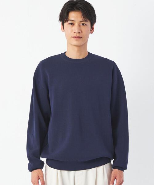 green label relaxing（グリーンレーベルリラクシング）の「クリアミラノリブ クルーネック ニット -ウォッシャブル-（ニット/セーター・メンズ・ケリー/ベージュ/ライム/ネイビー・S/M/L/XL）」の13枚目の写真