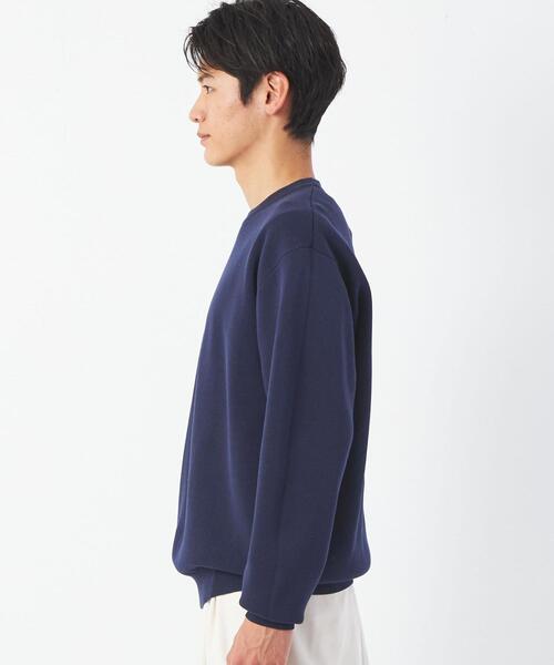 green label relaxing（グリーンレーベルリラクシング）の「クリアミラノリブ クルーネック ニット -ウォッシャブル-（ニット/セーター・メンズ・ケリー/ベージュ/ライム/ネイビー・S/M/L/XL）」の9枚目の写真