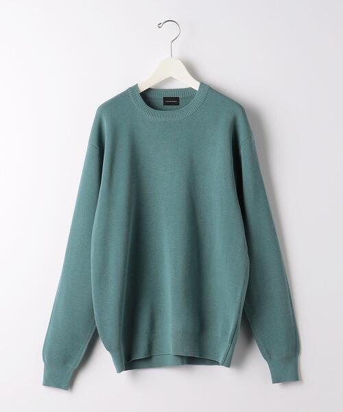 green label relaxing（グリーンレーベルリラクシング）の「クリアミラノリブ クルーネック ニット -ウォッシャブル-（ニット/セーター・メンズ・ケリー/ベージュ/ライム/ネイビー・S/M/L/XL）」の5枚目の写真