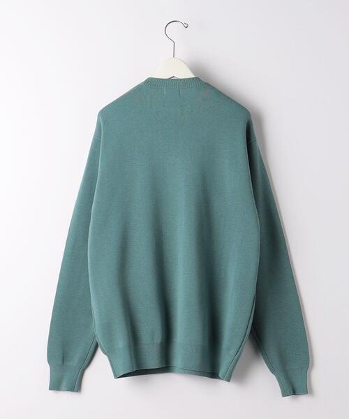 green label relaxing（グリーンレーベルリラクシング）の「クリアミラノリブ クルーネック ニット -ウォッシャブル-（ニット/セーター・メンズ・ケリー/ベージュ/ライム/ネイビー・S/M/L/XL）」の8枚目の写真