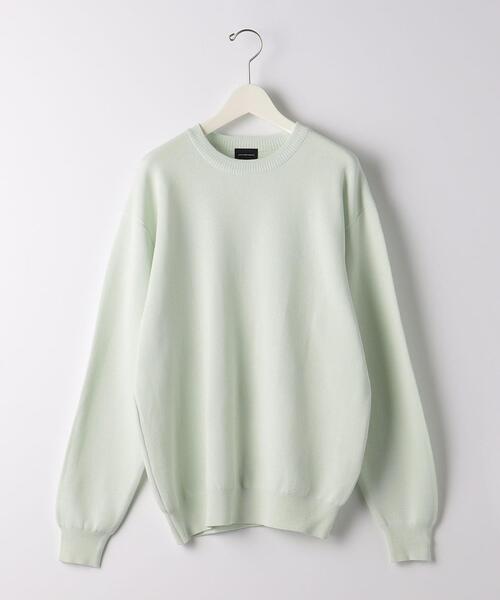 green label relaxing（グリーンレーベルリラクシング）の「クリアミラノリブ クルーネック ニット -ウォッシャブル-（ニット/セーター・メンズ・ケリー/ベージュ/ライム/ネイビー・S/M/L/XL）」の20枚目の写真
