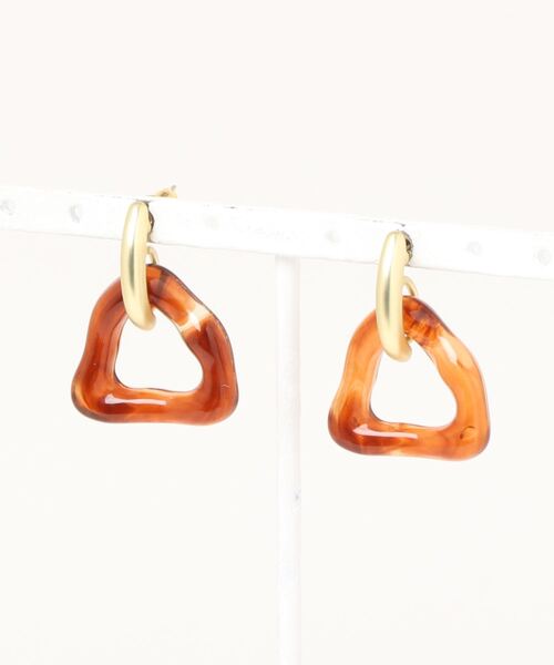 Burner(バーナー)の「【OKUOKU 0909】 ベッコウモチーフピアス oku-pierce-688591049563-339 I(ピアス(両耳用)・レディース・A・FREE)」の3枚目の写真