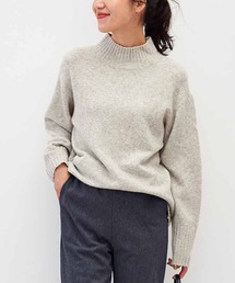 ニット セーター リブ　イン　コンフォート　ふんわりやさしいヤク混素材のウォッシャブルニットトップス レディース リブ イン コンフォート ふんわりやさしいヤク混素材の
