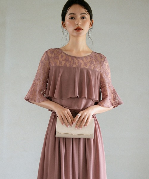 DRESS PLUS(ドレスプラス)の「パーティーバッグ 2WAY チェーン付き 結婚式(クラッチバッグ・レディース・ブルーグレー/ラベンダー/アッシュグレー/ライトベージュ・フリー)」の18枚目の写真