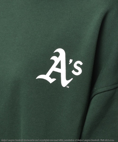 BACK TO THE FIELD（バック トゥー ザ フィールド）の「【MLB】ビッグシルエットスウェットロゴラインセットアップ（ワンピース・レディース・ブラック/グリーン/ライトグレー・FREE）」の12枚目の写真