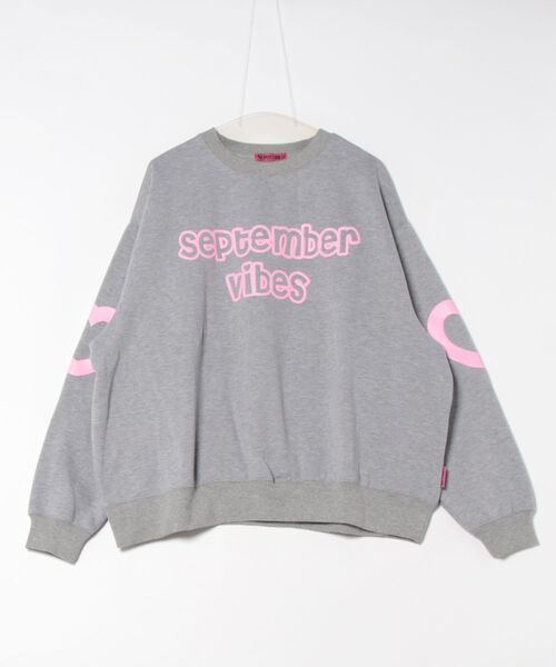 September(セプテンバー)の「【SEPTEMBER(セプテンバー)】Heart Sweat(スウェット・メンズ・ブラック/ホワイト/グレー・MEDIUM/SMALL)」の2枚目の写真