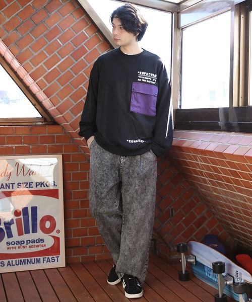 セール】胸ポケット付きトレーナー（スウェット）｜8(eight)（エイト