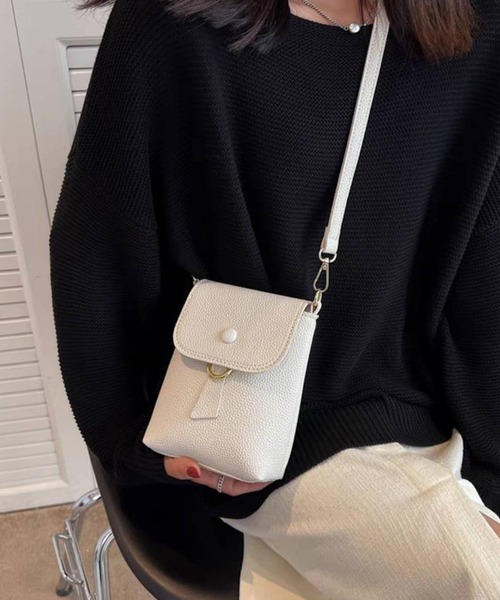 pumpkin port（パンプキンポート）の「ミニポシェット（ショルダーバッグ・レディース・ブラック/ベージュ/アイボリー・FREE）」の22枚目の写真