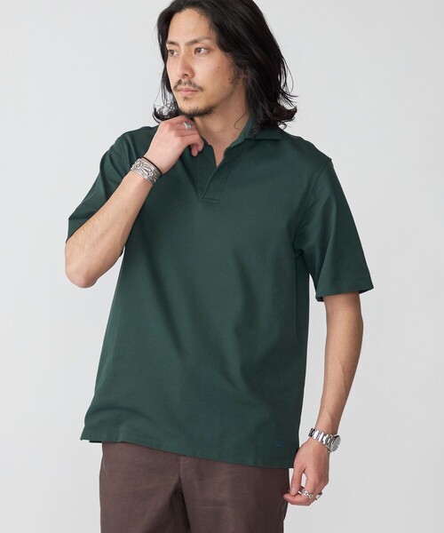 セール】*SHIPS: COVEROSS(R) ワンポイント ソリッド バーズアイ