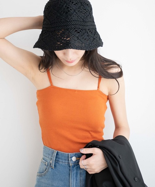 WEGO(ウィゴー)の「WEGO/マルチWAYカップインリブキャミソール(キャミソール・レディース・ホワイト/ブラック/アニマル/その他1/サックスブルー/ピンク/グリーン/ブラウン系その他/ブルー/ネイビー/ベージュ・SMALL/MEDIUM)」の4枚目の写真